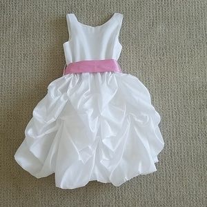 Ruffled White Dress